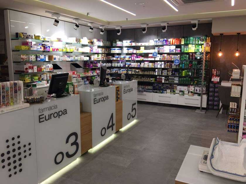 mostrador de farmacia europa